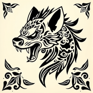 Polynesian Hyena Tattoo