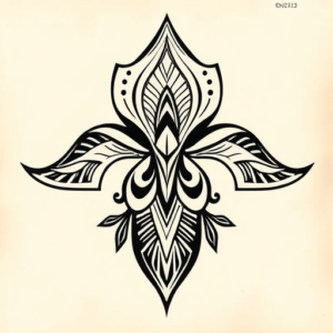 Polynesian Iris Tattoo