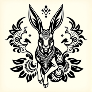 Polynesian Jackalope Tattoo