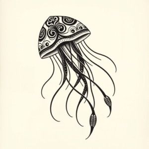 Polynesian Jellyfish Tattoo