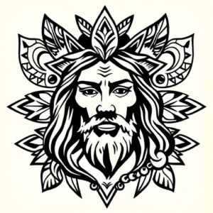 Polynesian Jesus Tattoo