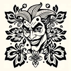 Polynesian Joker Tattoo
