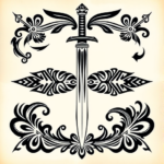 Polynesian Katana Tattoo