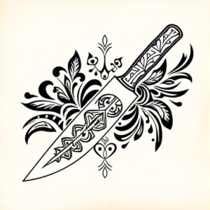 Polynesian Knife Tattoo