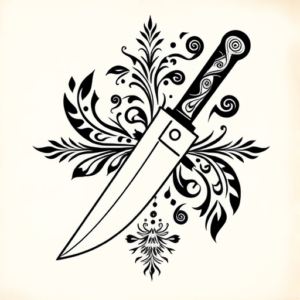 Polynesian Knife Tattoo