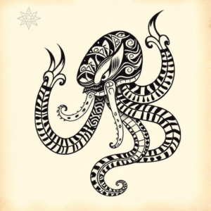 Polynesian Kraken Tattoo