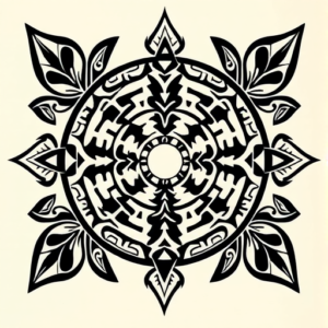 Polynesian Labyrinth Tattoo