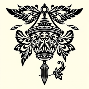 Polynesian Lantern Tattoo