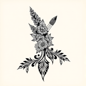 Polynesian Lavender Tattoo