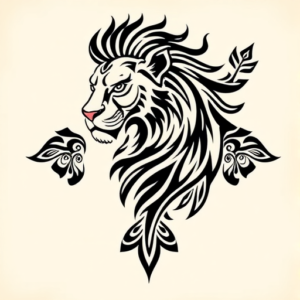 Polynesian Lioness Tattoo