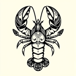 Polynesian Lobster Tattoo