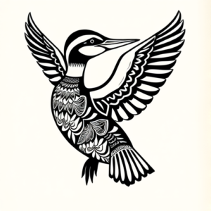 Polynesian Loon Tattoo