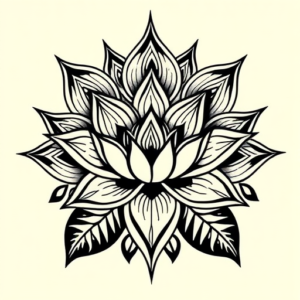 Polynesian Lotus Tattoo