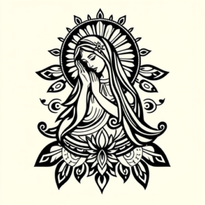 Polynesian Mary Tattoo