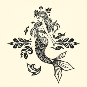 Polynesian Mermaid Tattoo