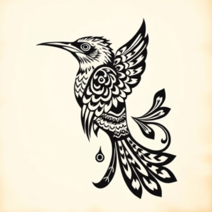 Polynesian Mockingbird Tattoo