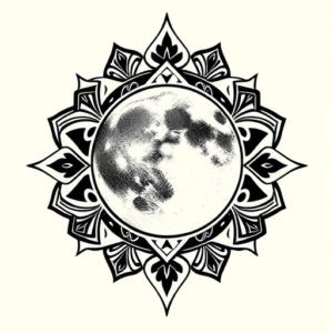 Polynesian Moon Tattoo