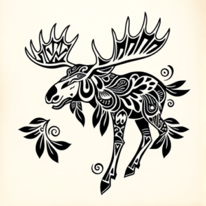 Polynesian Moose Tattoo
