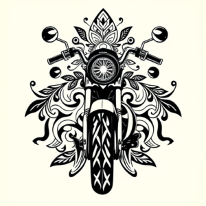Polynesian Motorcycle Tattoo