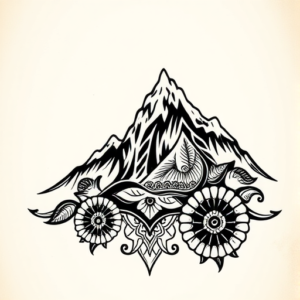 Polynesian Mountain Tattoo
