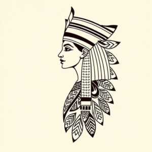 Polynesian Nefertiti Tattoo