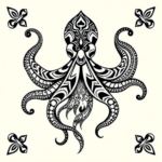 Polynesian Octopus Tattoo