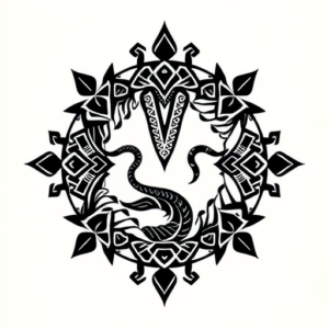 Polynesian Ouroboros Tattoo