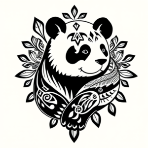 Polynesian Panda Tattoo