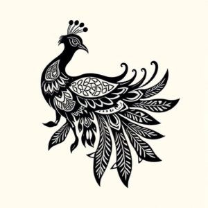 Polynesian Peacock Tattoo