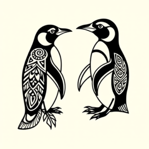 Polynesian Penguin Tattoo