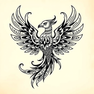 Polynesian Phoenix Tattoo