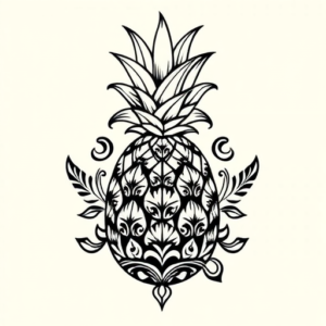Polynesian Pineapple Tattoo