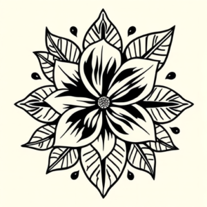 Polynesian Plumeria Tattoo