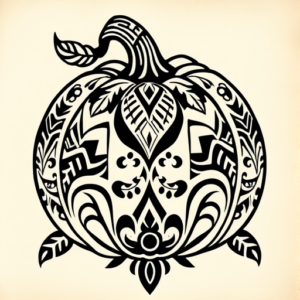Polynesian Pumpkin Tattoo