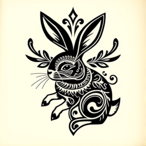 Polynesian Rabbit Tattoo