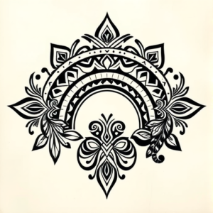 Polynesian Rainbow Tattoo