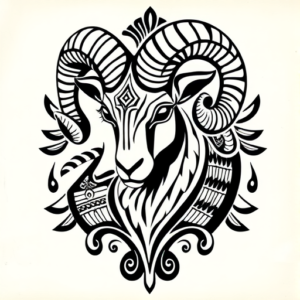 Polynesian Ram Tattoo