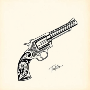 Polynesian Revolver Tattoo