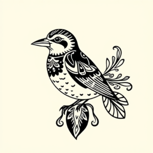 Polynesian Robin Tattoo