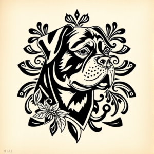 Polynesian Rottweiler Tattoo