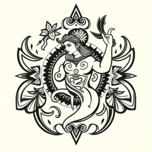 Polynesian Saturn Tattoo