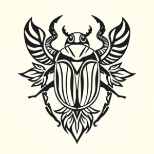 Polynesian Scarab Tattoo