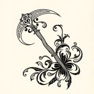 Polynesian Scythe Tattoo