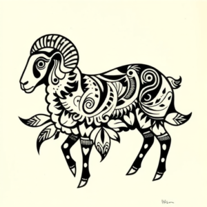 Polynesian Sheep Tattoo