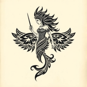Polynesian Siren Tattoo