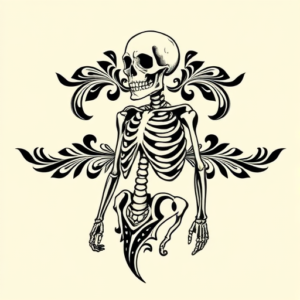 Polynesian Skeleton Tattoo