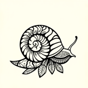 Polynesian Snail Tattoo
