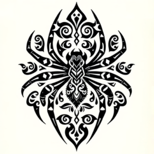 Polynesian Spider Tattoo