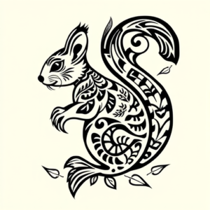 Polynesian Squirrel Tattoo