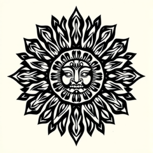 Polynesian Sun Tattoo